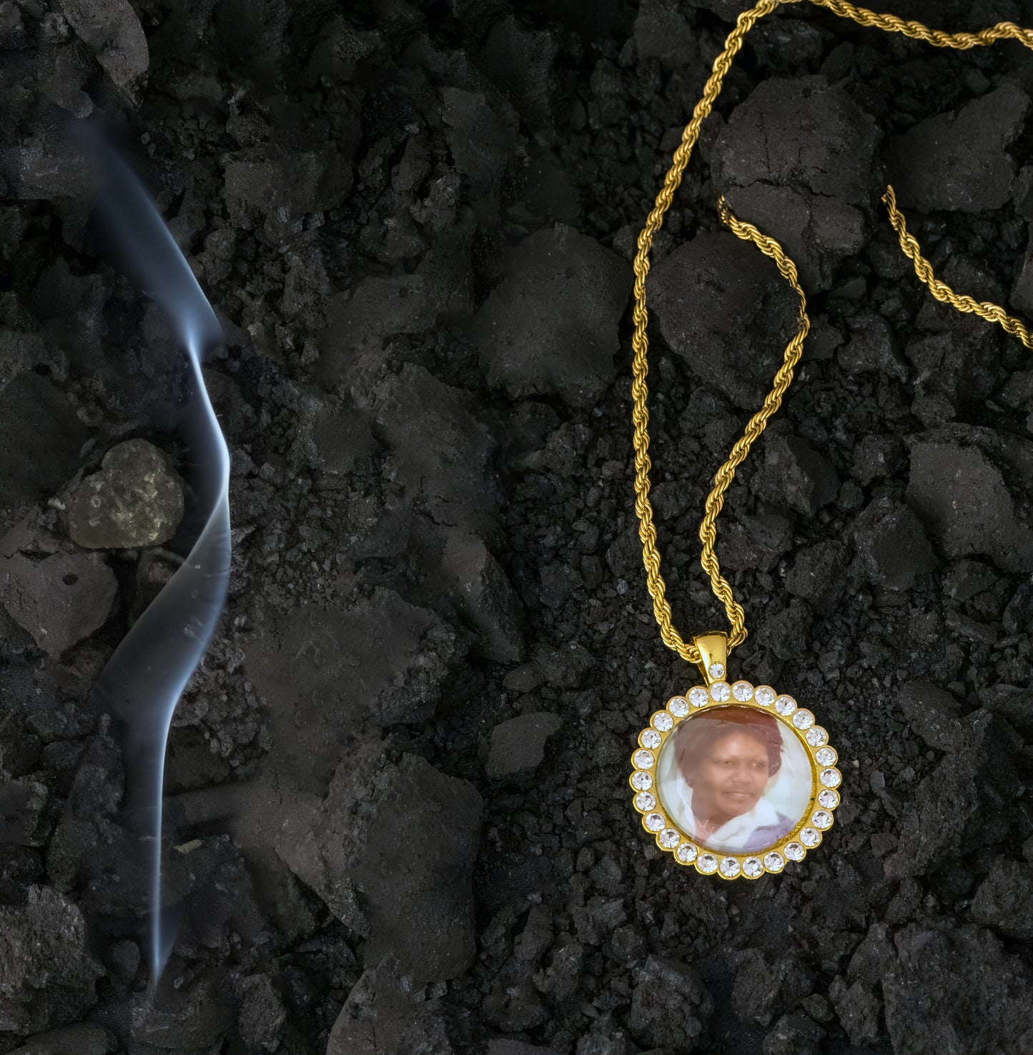 Custom Single Side Photo Necklace