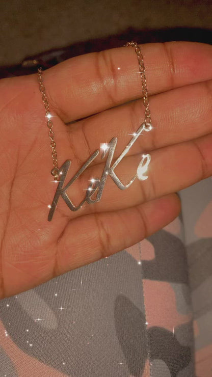 On Hand Name Necklaces