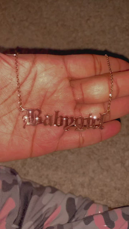 On Hand Name Necklaces