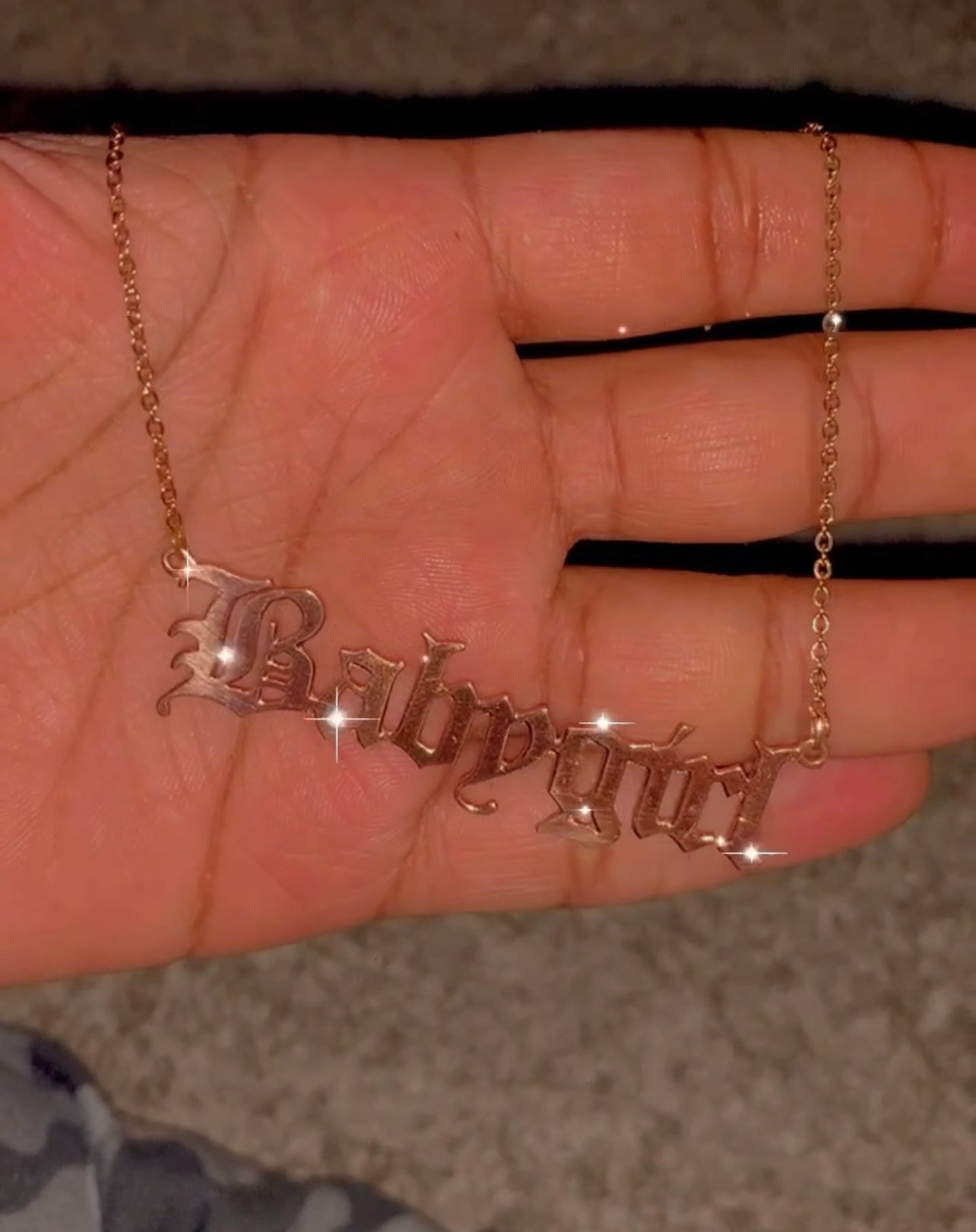 On Hand Name Necklaces
