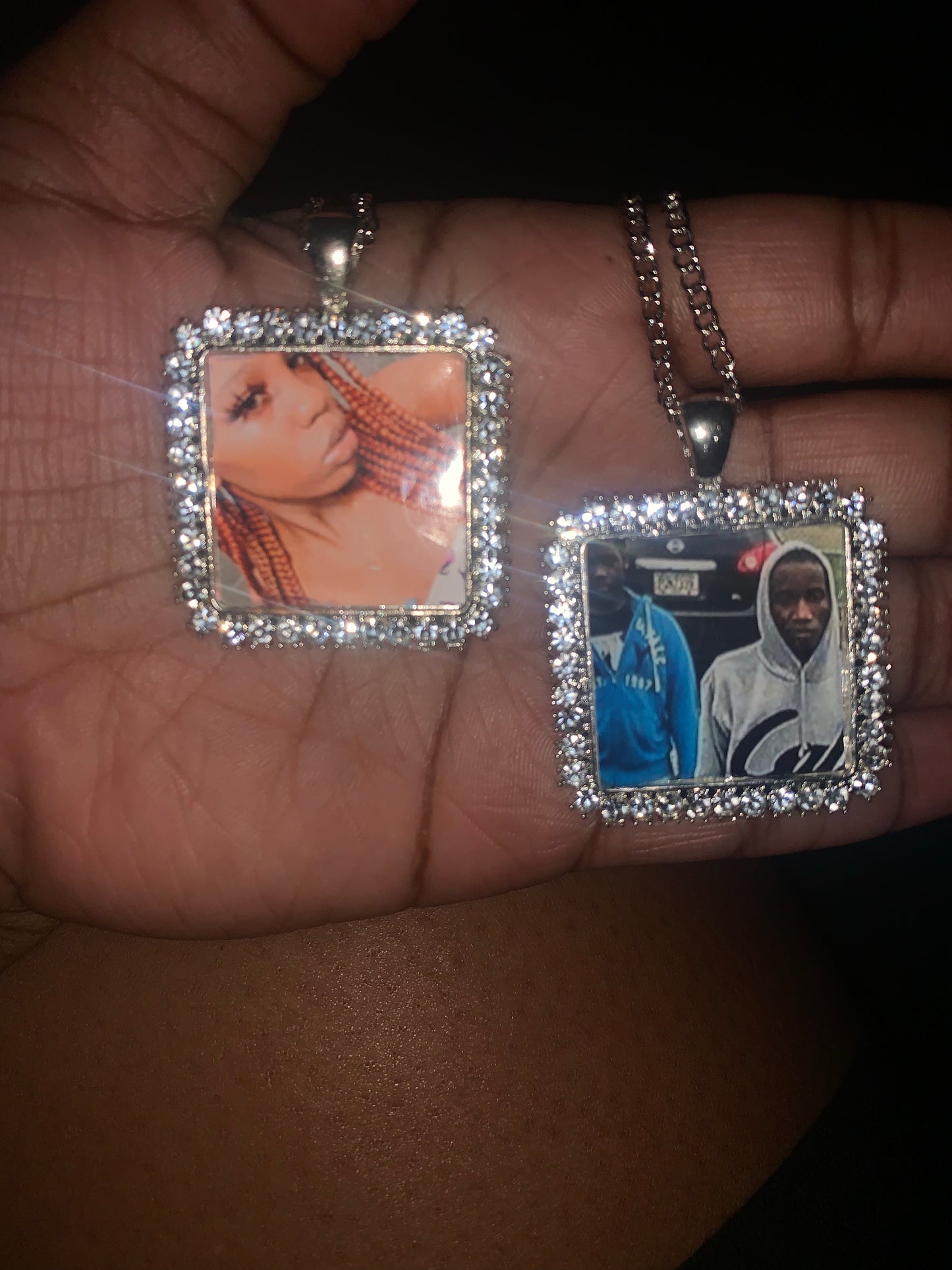 Custom Square Photo Necklace