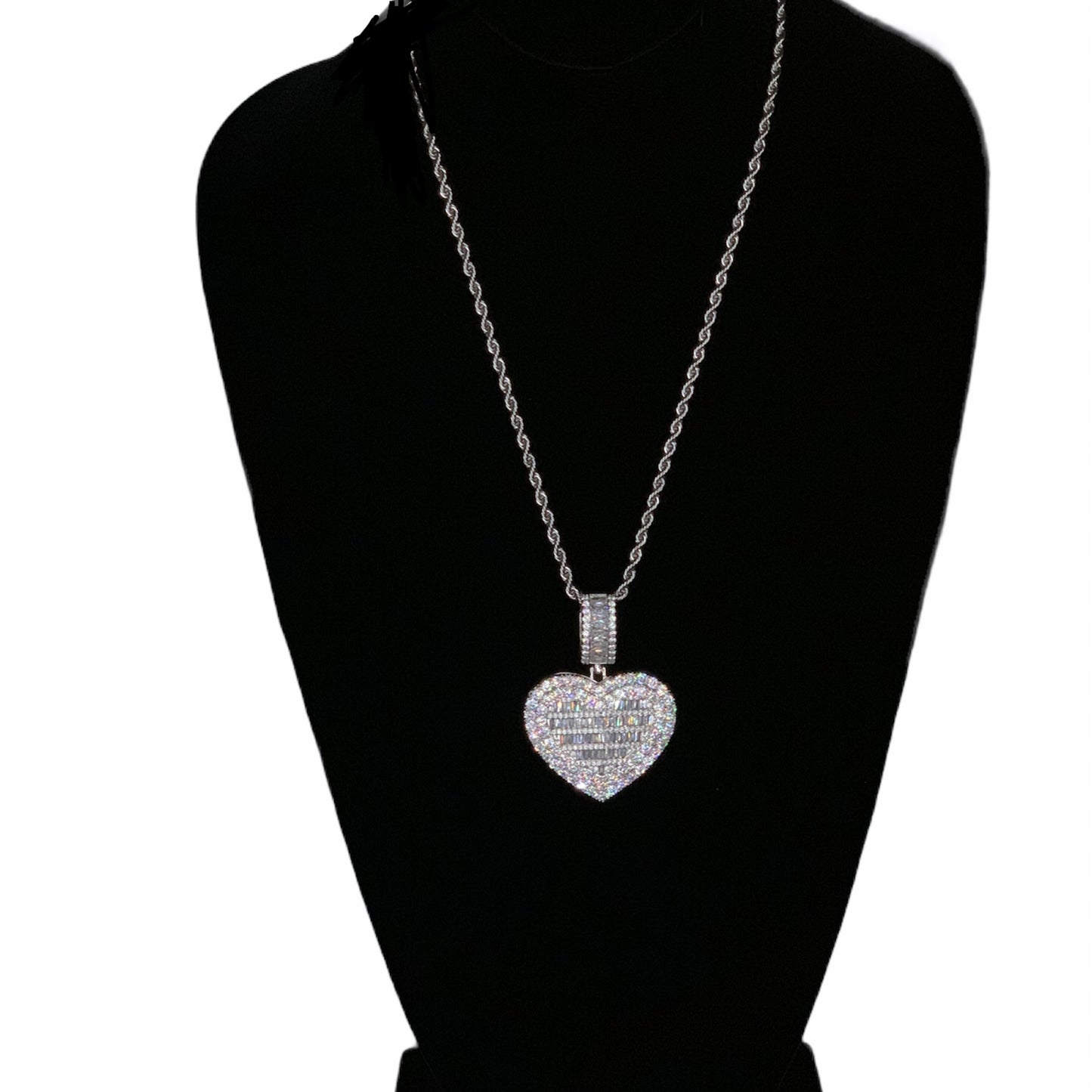 Baguette Heart Locket