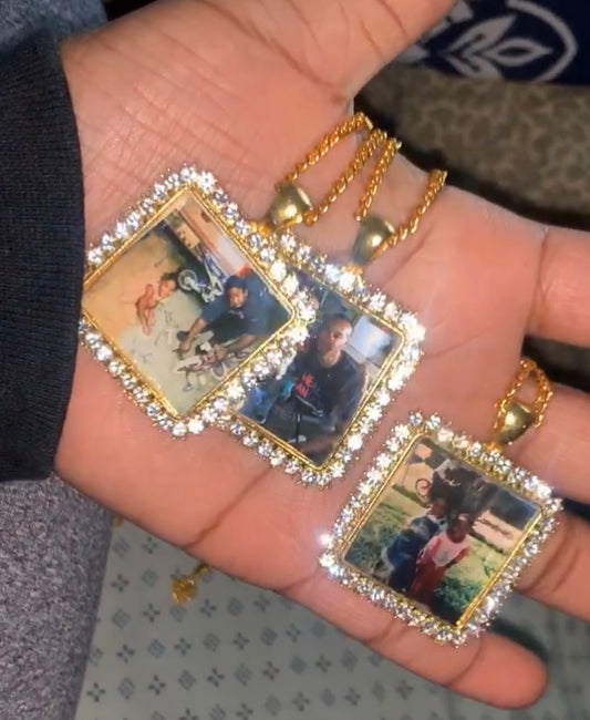 Custom Square Photo Necklace